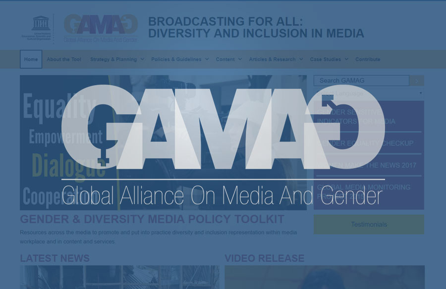 GAMAG Website screenshot with logo