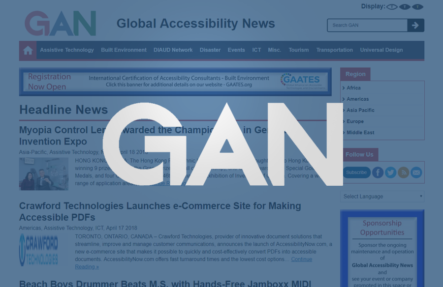 GAN Website screenshot with logo